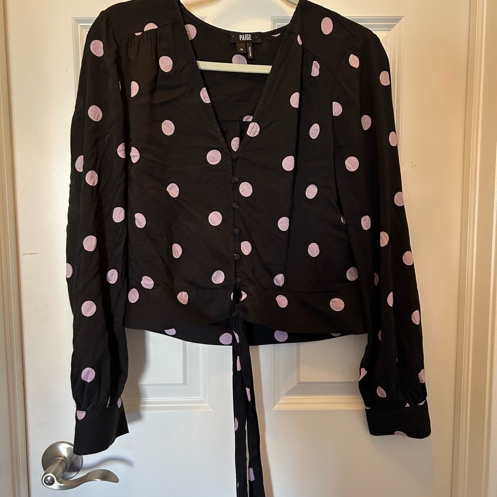 PAIGE polka dot blouse